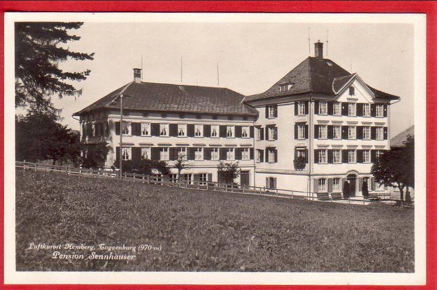 Cartoline postali: HEMBERG, PENSION SENNHAUSER 1931 – Usato da Grüningen venduto da Kartenlaube