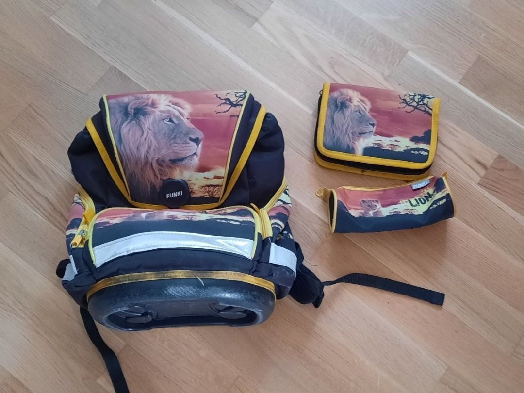 Kindertaschen: ***FUNKI*** Schulthek Löwe – Gebraucht aus Wädenswil von H2H_Secondhandshop