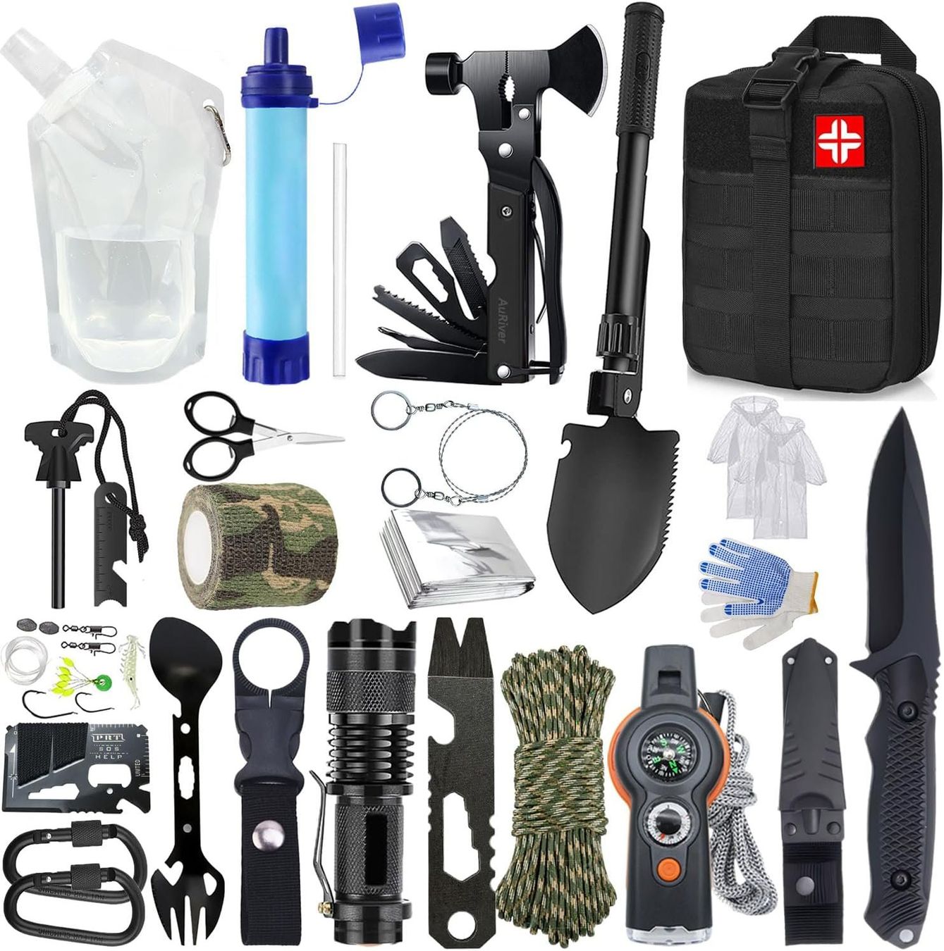 Tous les outils: Survival Kit 22in1 Notfall Wasserfilter Outdoor – Neuf avec emballage d'origine à Schaffhausen par her_zt65