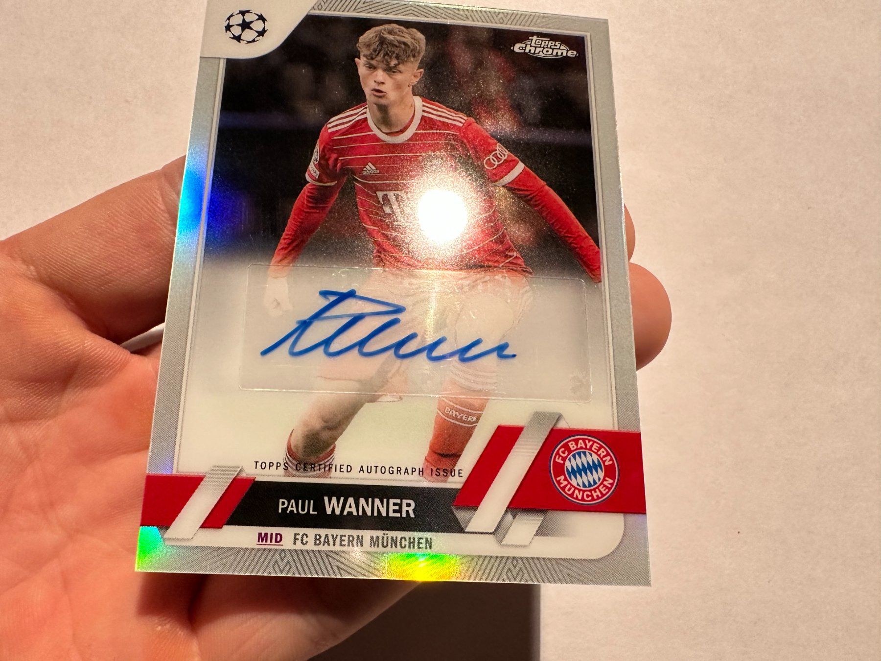 Topps Carte collezionabili: 2023 Topps Chrome Paul Wanner Auto – Usato da Hagendorn venduto da Pokecollectorch 1