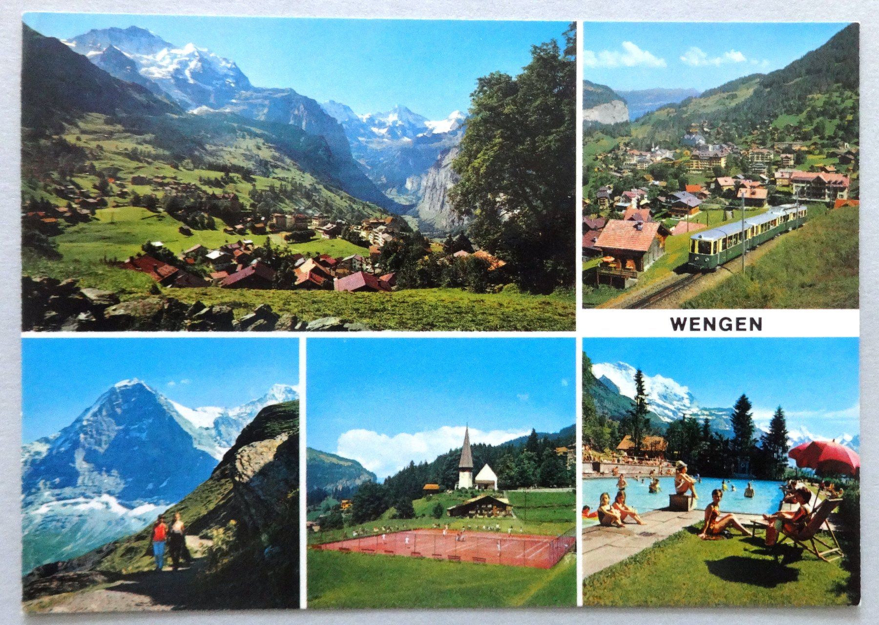 Ansichtskarten: Wengen 1276 m ü.M. – Gebraucht aus Fétigny von Billy2miny