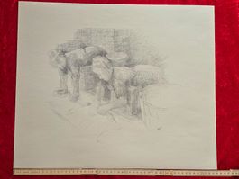 Otto Abt. Lithographie. Bleistiftsigniert