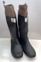 UNGETRAGENE/Neue Gummi-/Segelstiefel mit Schnürkragen in 43