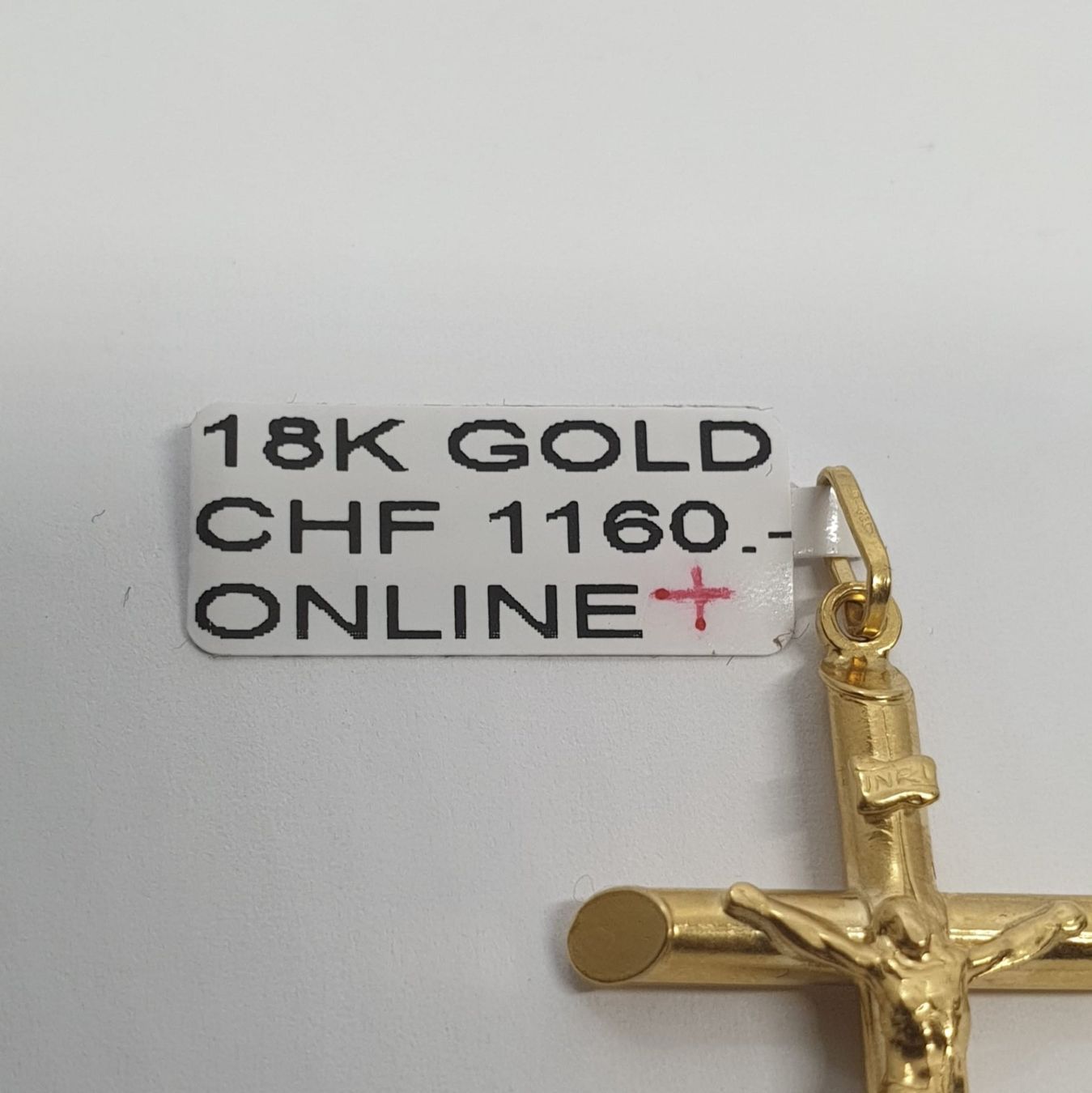 Ciondoli: Echt 18K Gold - Kreuz Anhänger – Usato da Luzern venduto da Goldhaus-Luzern 1