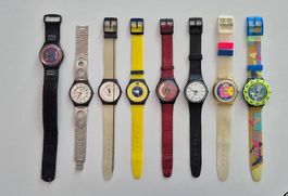 8x Vintage Swatch  Konvolut / Sammlung