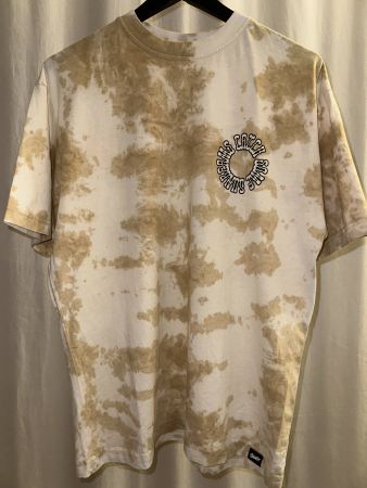 beige weiss Batik T-Shirt neu Gr. M