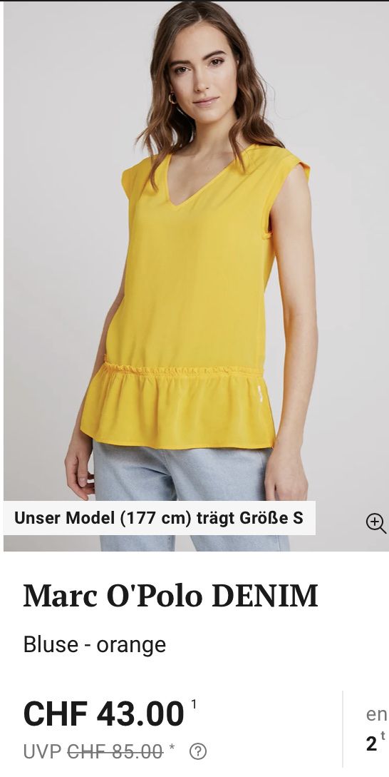 Marc O'Polo Camicette: Neue Marc O Polo Bluse mit Etikette – Nuovo e nell'imballaggio originale da Wettingen venduto da epe_9vbf