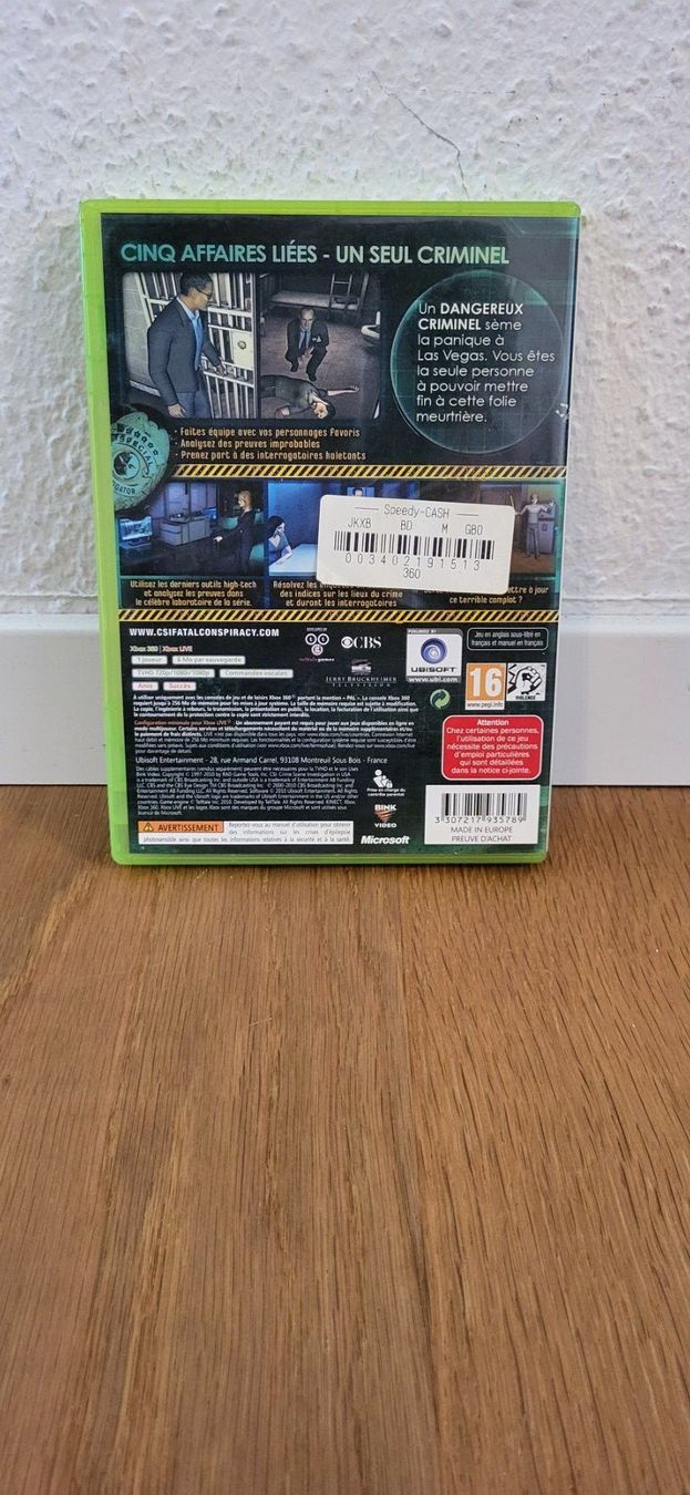 Microsoft Giochi: Xbox 360 - Les Experts Complot a las vegas – Usato da Münsingen venduto da DigitaleSpielecke 1