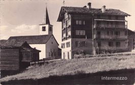 Grächen VS // 1936 Kirche und Posthaus