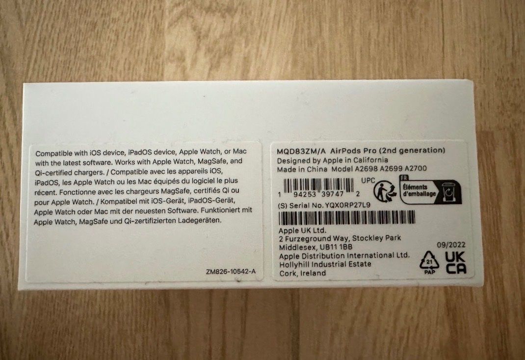 Apple Cuffie: Apple AirPods Pro 2. Generation – Usato da Nebikon venduto da okapt12 2