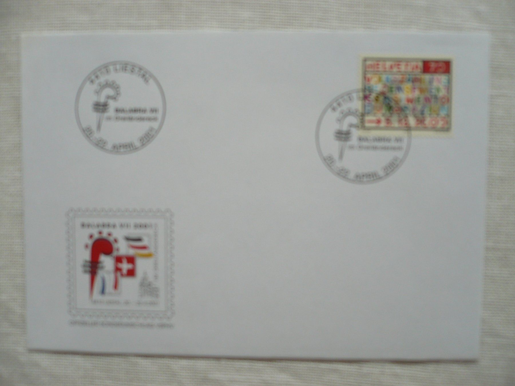 Alle Briefmarken: 2001 BALABRA VII, Liestal – Gebraucht aus Zürich von saltandpepper008