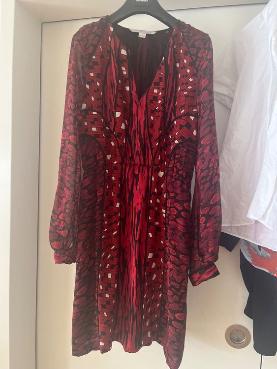 Robe Diane Von Furstenberg En Soie - Imprimé Léopard Rose - Taille 4 - Neuf Sans étiquette