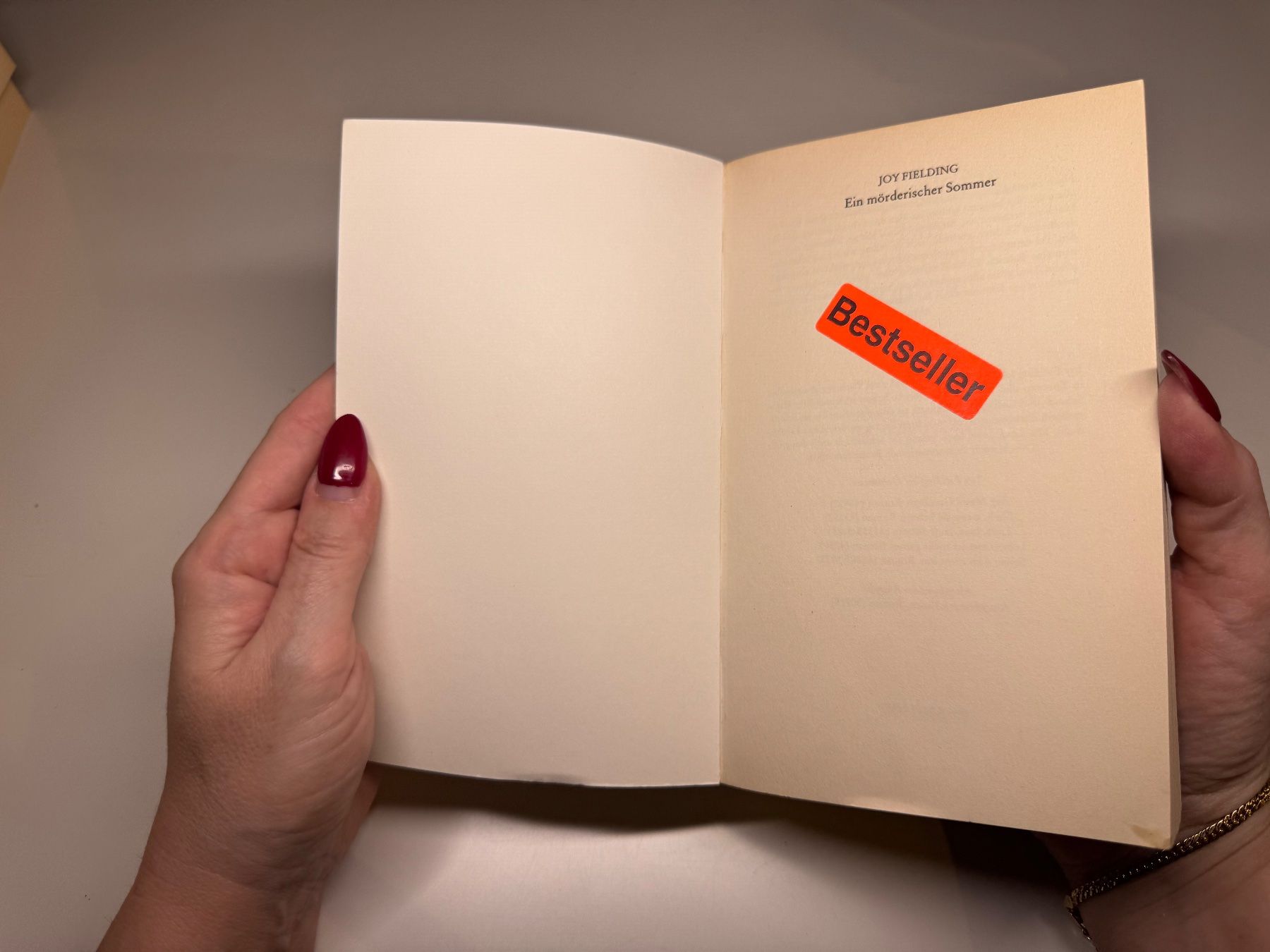 Libri: ROMAN: Joy Fielding, Ein mörderischer Sommer – Usato da Grosswangen venduto da Deutsche_Romane 2