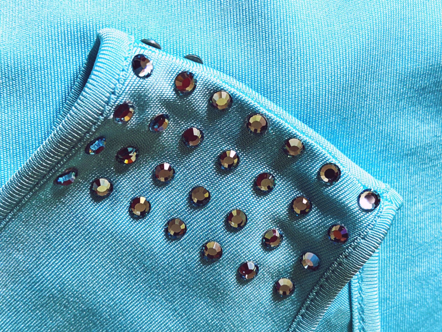 Escada Tops: ESCADA : Fluide top drapé turquoise 36 – Neuf (Voir description) à Petit-Lancy par lilycerise 5
