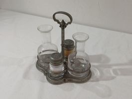 Vintage Menage aus Zinn