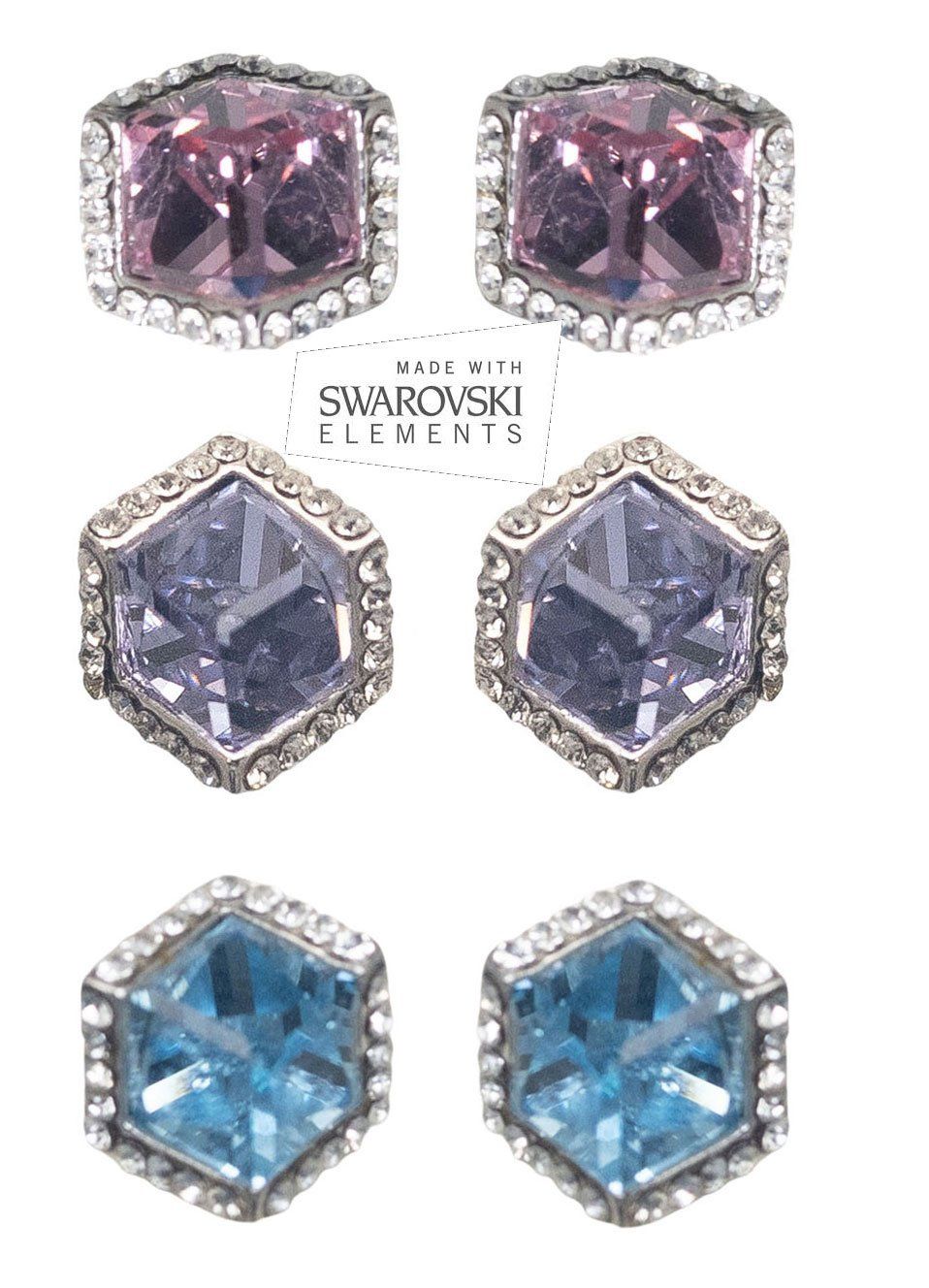 Orecchini pendenti & Orecchini a lobo: Ohrstecker Cube mit Swarovski Elements – Nuovo e nell'imballaggio originale da Bottenwil venduto da anh_5brz