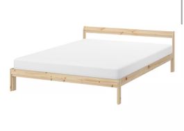 Ikea Holzbett 140x200m inkl Matratze und Lattenrost 