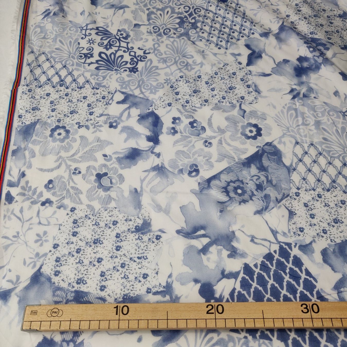 Tessuti: Ital. Batist Baumwolle 1.5x1.40m Patchwork blu – Nuovo (secondo la descrizione) da Lufingen venduto da Voyager7 2