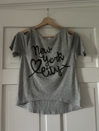 Graues H&M T-Shirt mit Print "New York City"