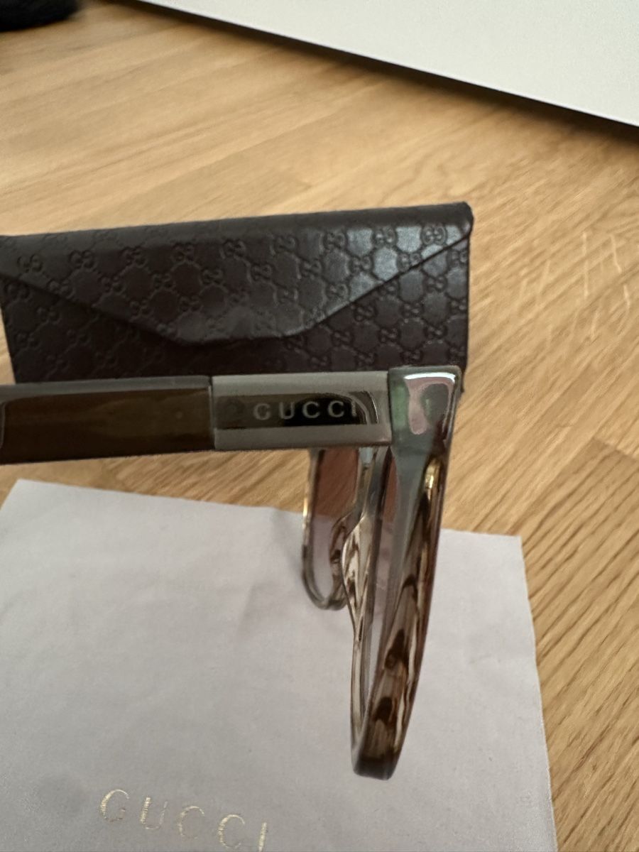 Gucci Occhiali & Lenti: Gucci Sonnenbrille Damen Khaki-Grau – Nuovo (secondo la descrizione) da Ermatingen venduto da nic_x2tf 2