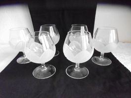 Glas 6 Konjak Kristall Gläser von J.G. Durand NEU