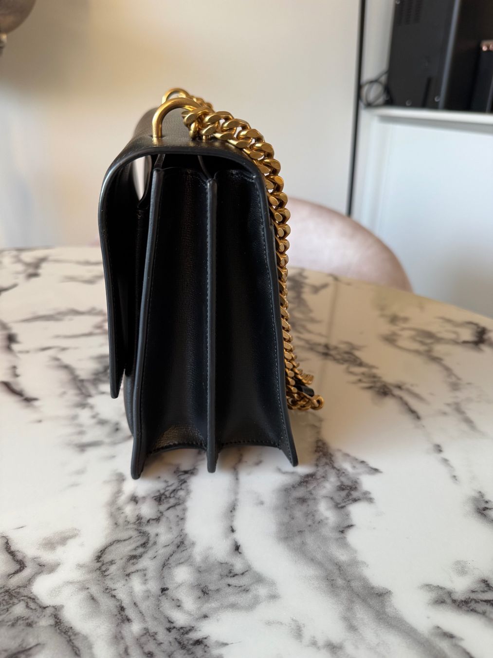 Saint Laurent Borse da donna: Yves Saint Laurent Sunset Medium Glattleder Schwarz – Nuovo (secondo la descrizione) da Zürich venduto da StavesBest 3