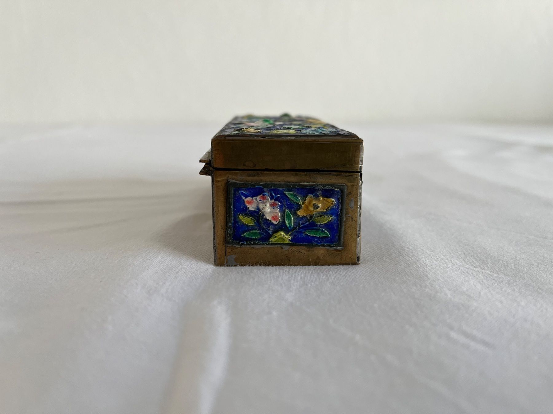 Tutte le decorazioni: alte Briefmarken Dose / Messing-Cloisonné-Emaille – Usato da Wetzikon ZH venduto da seli03 4