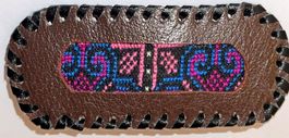 Haarspange Leder (H39)