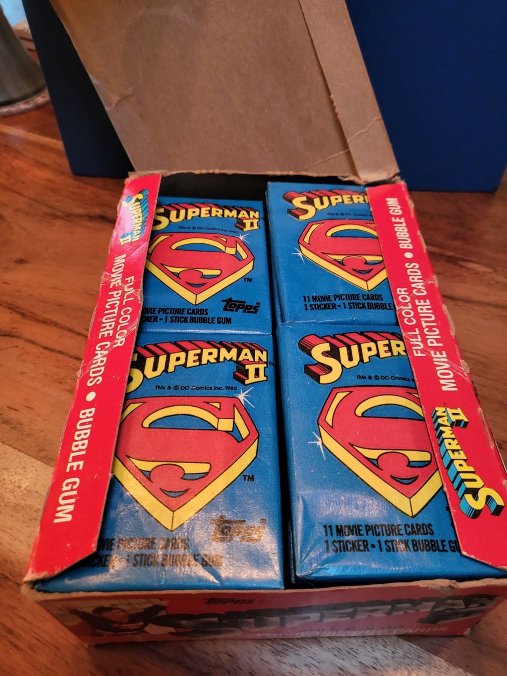 Topps Carte collezionabili: TRADING CARDS SUPERMANN 2 1980 – Nuovo e nell'imballaggio originale da Schönenberg ZH venduto da heaangst 1
