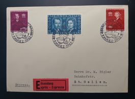 Liechtenstein Express Brief  nach St.Gallen 1943