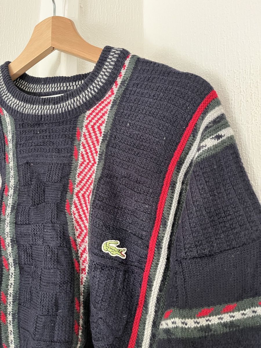 Lacoste Maglioni & Felpe: Vintage Lacoste Pullover multicolour coogi style size 5 – Usato da Lausanne venduto da Danash 1