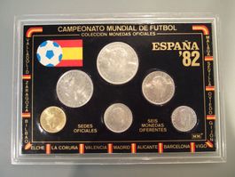 Münzsatz 6 Münzen Espana '82