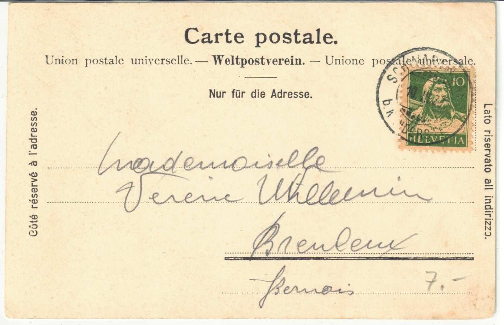 Cartoline postali: Hotel Schwarenbach am Gemmipass - Altels – Usato da Ettingen venduto da Kartenplanet 1