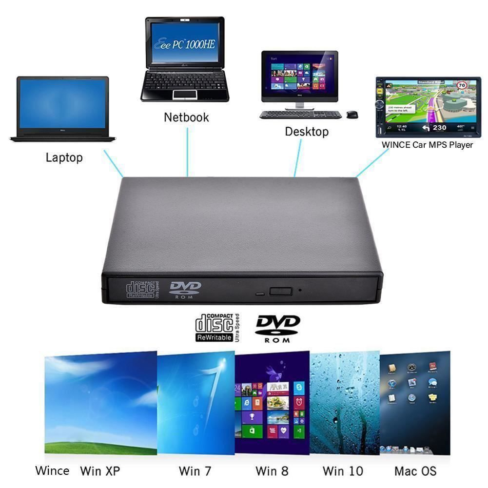 Sistemi audio & multimediali: Externes Combo Laufwerk CD & DVD Brenner – Nuovo e nell'imballaggio originale da Buchs SG venduto da myeasyshop_buchs 7
