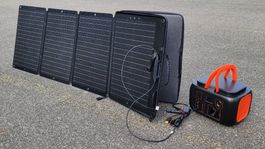 230V Powerstation 600Wh / 600W  mit 120W Solarpanel (NEU!)