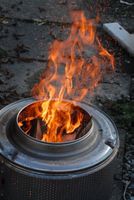 Feuerschale 🤩 Feuerkorb aus Chromstahl