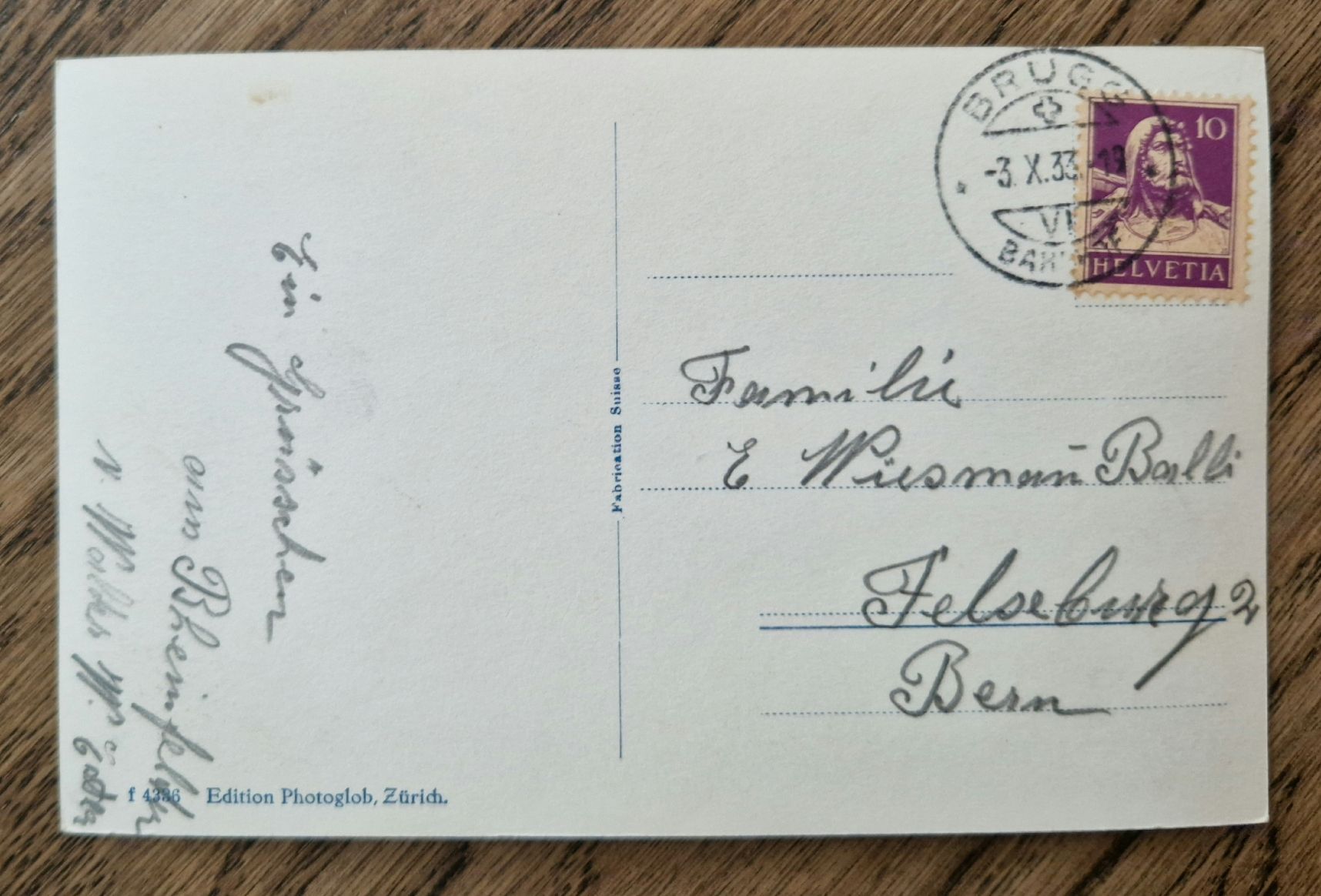 Cartoline postali: Rheinfelden 1933 – Usato da Ebikon venduto da Donar50 1