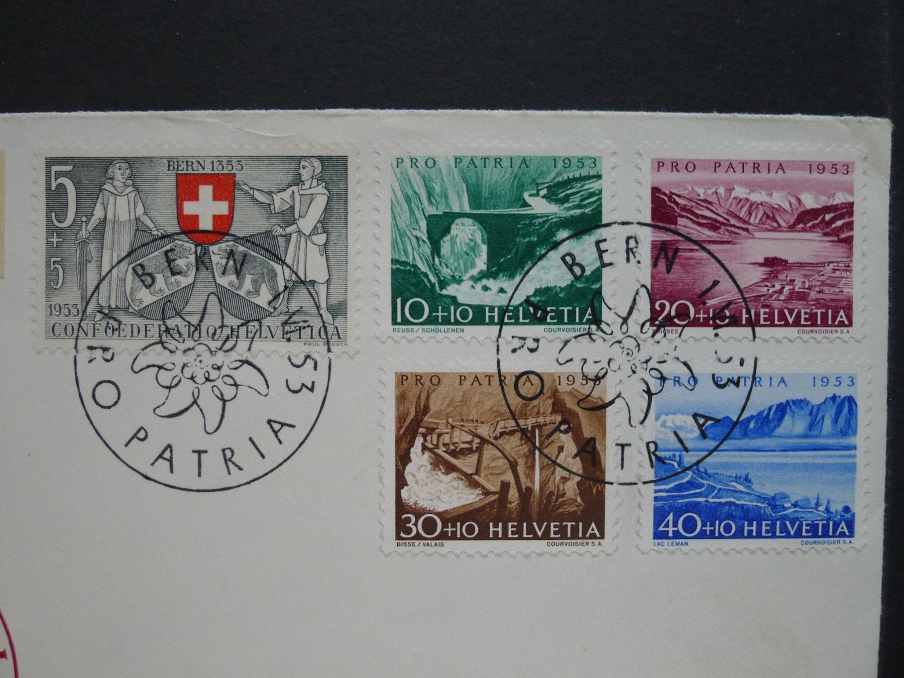 Tutti i francobolli: 1953 Pro Patria Nr. B61-B65 auf FDC – Usato da Dagmersellen venduto da wyss1982 1