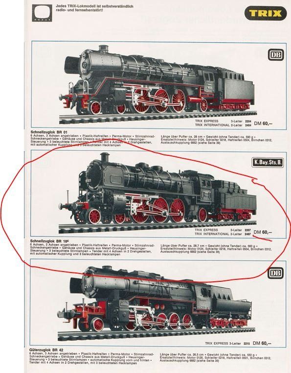 Trix Modellini di ferrovie: Trix H0: DB Dampflok BR18 – Usato da Niederhasli venduto da rail-duerst 6