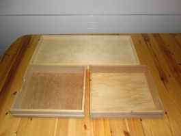 Holzschubladen