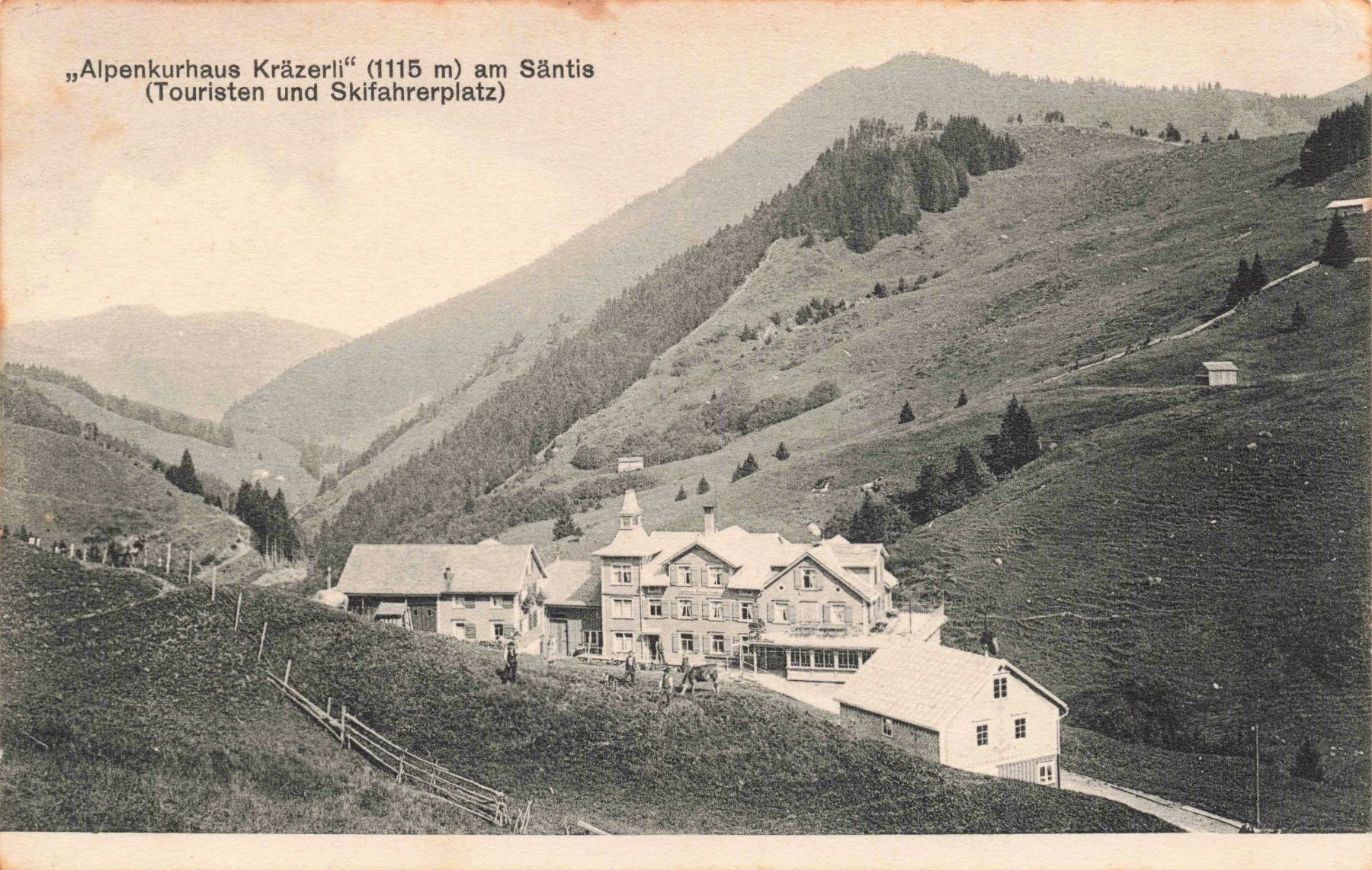Cartoline postali: Alpenkurhaus Kräzerli Santis – Usato da Biasca venduto da Blenio71