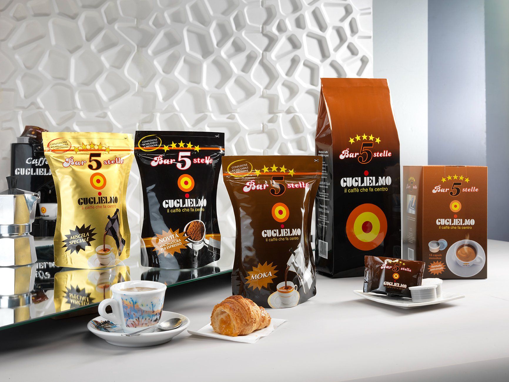 Lebensmittel & Spezialitäten: Caffè Guglielmo Espresso BAR Bohnenkaffee 1kg – Neu und originalverpackt aus Bioggio von Swisscup 5