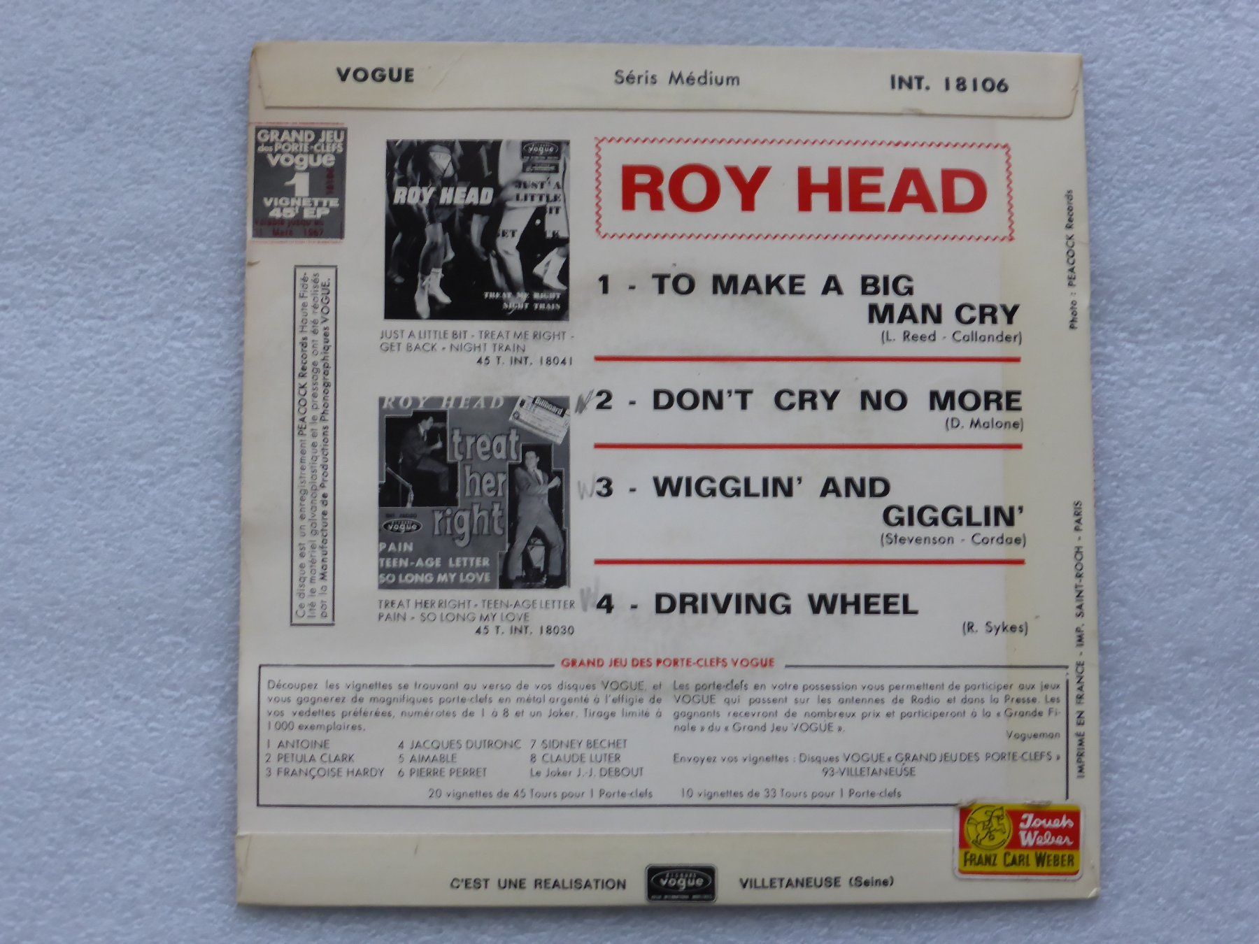 Dischi in vinile: Vinyl Single   EP  ROY HEAD – Usato da Küssnacht am Rigi venduto da Mondkinder 3
