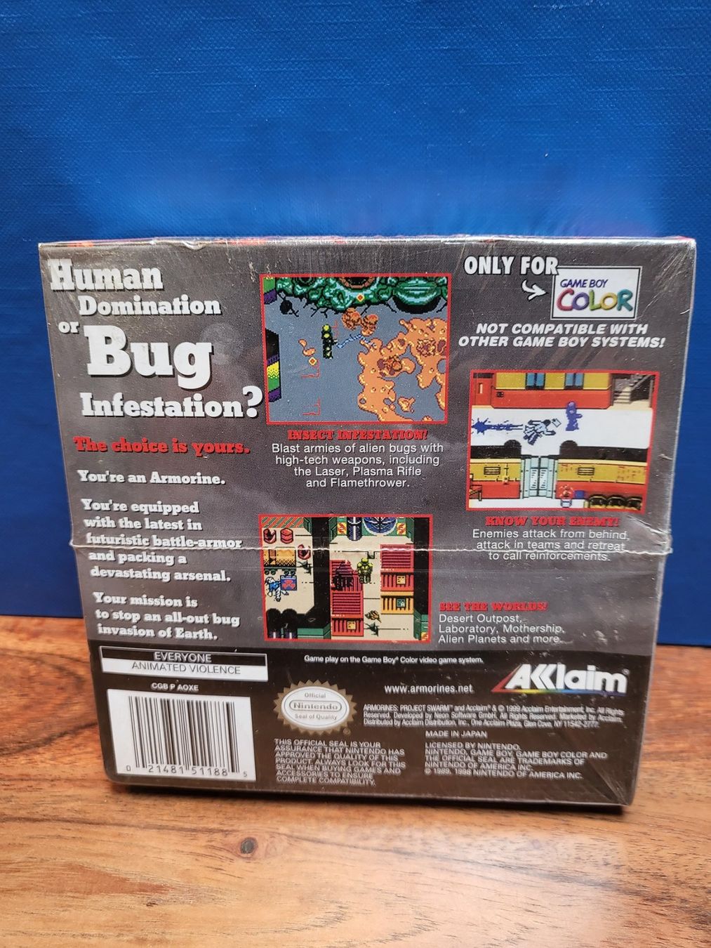 Nintendo Spiele: GAME BOY COLOR SPIEL ARMORINES – Neu und originalverpackt aus Schönenberg ZH von  1