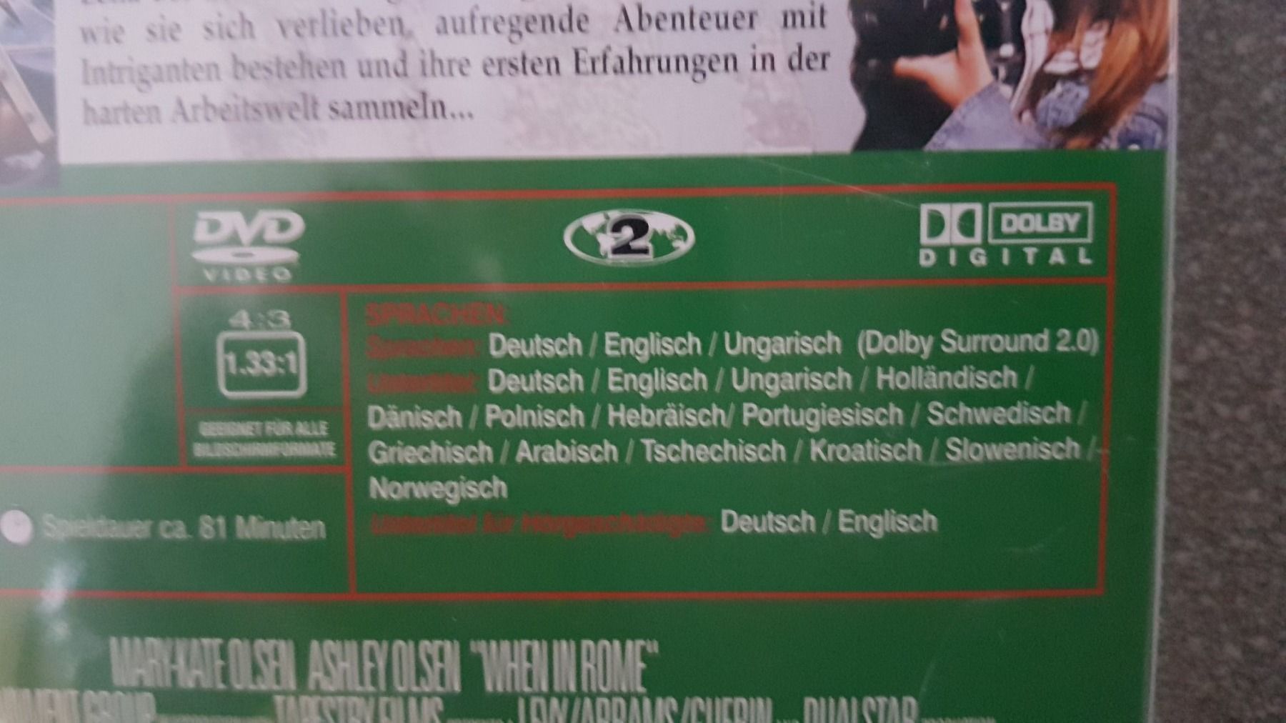 Alle DVDs: DVD Verliebt in Rom – Gebraucht aus Oetwil am See von fineli2 1