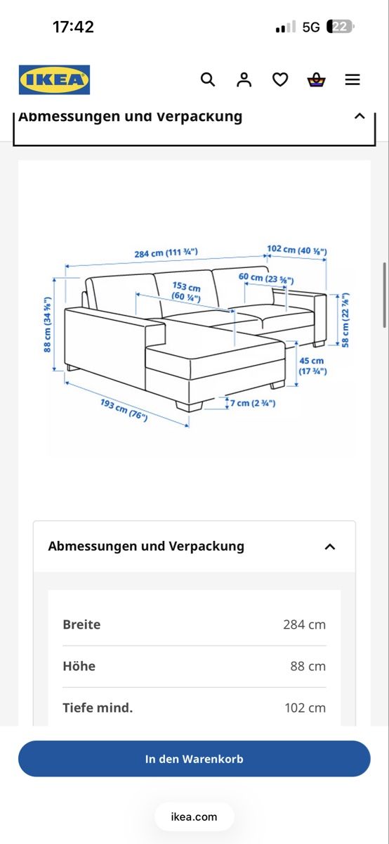 Sofas: Ikea Sofa SÖRVALLEN neuwertig – Neu (gemäss Beschreibung) aus Bülach von lar_p72g 2