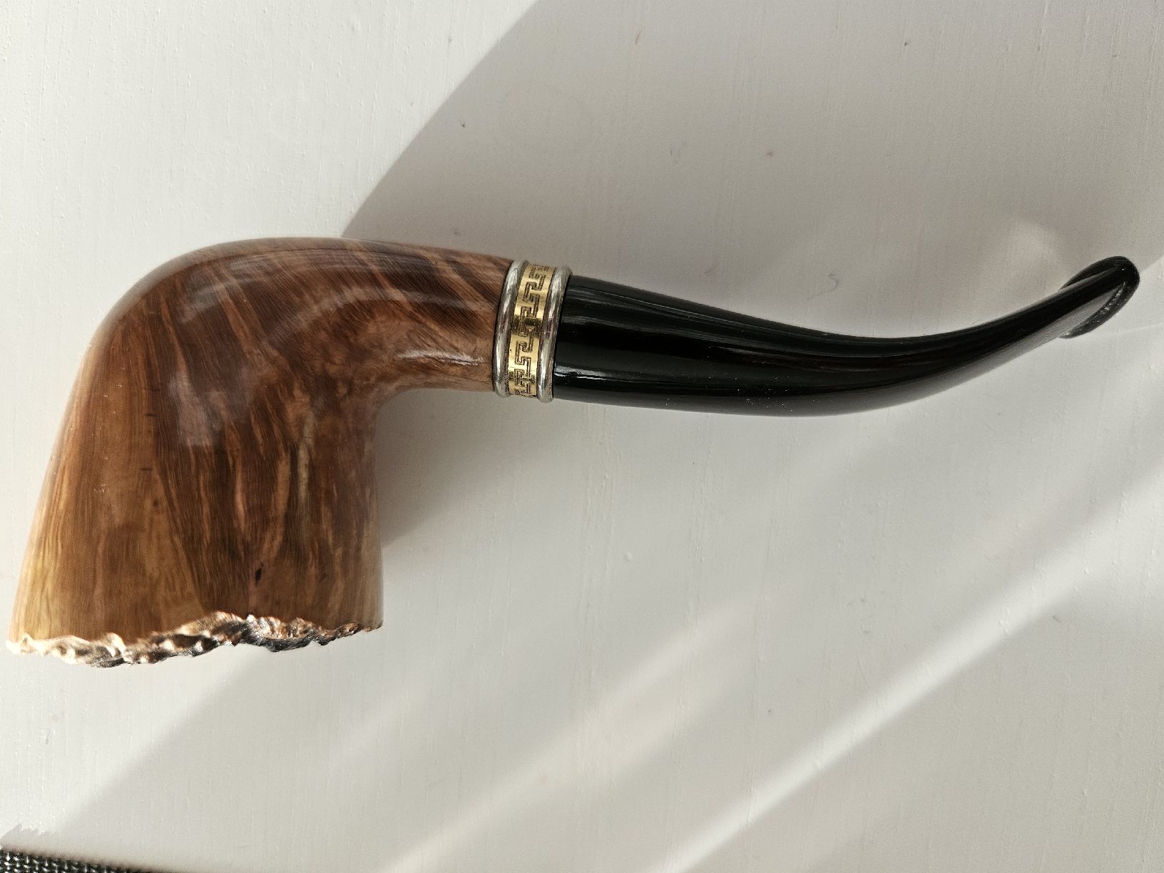 Pipes & Accessoires: Rustikale Pfeife mit Silberband – D'occasion à Menzingen par mar_5cfw 3