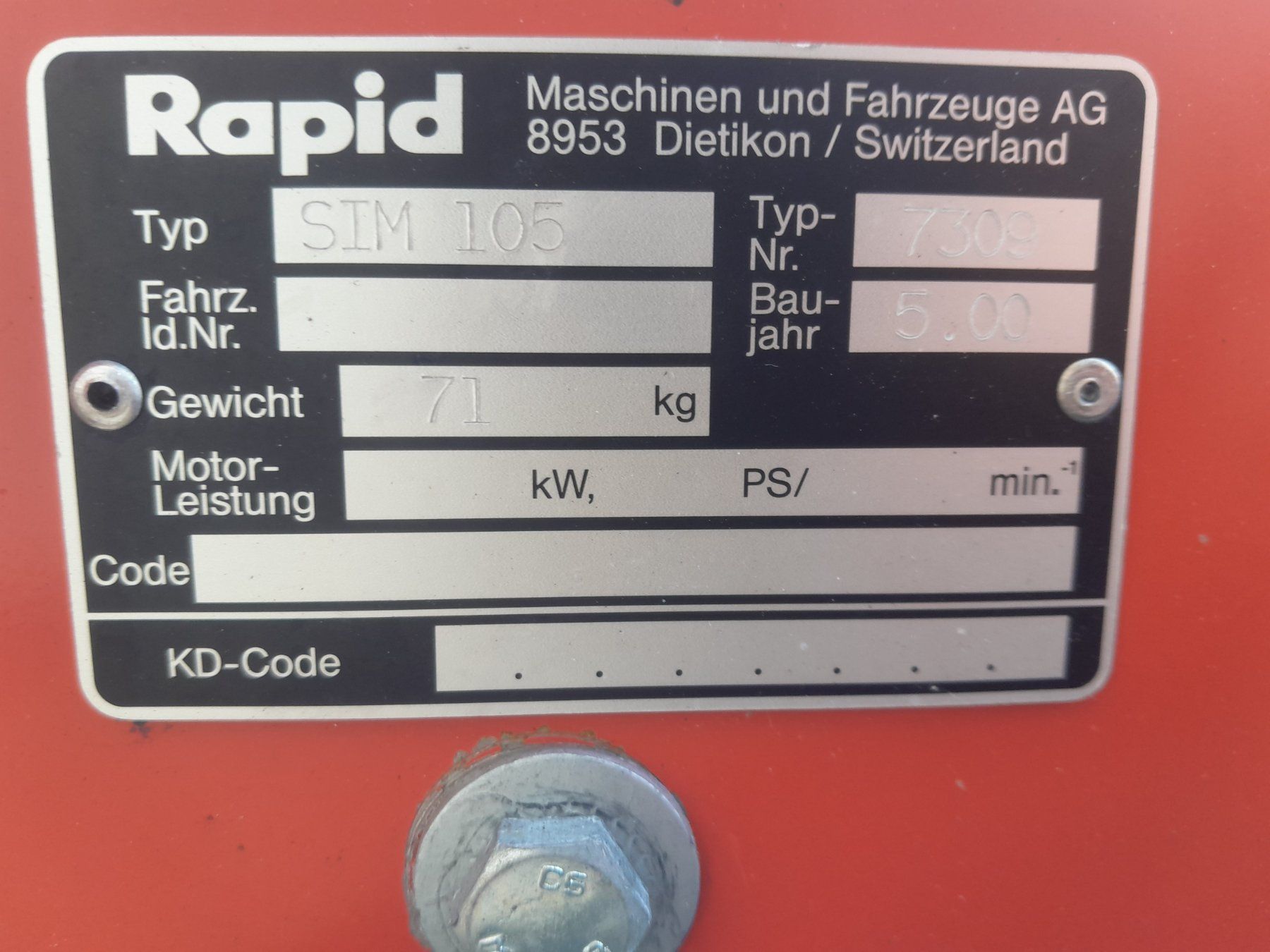 Rapid Tutte le macchine: Sichelmähwerk Rapid – Usato da Oberkirch LU venduto da terratrac120 6