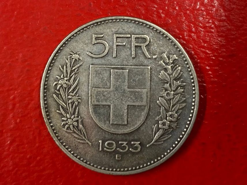 Alle Münzen: Fünfliber 1933 – Gebraucht aus deitingen von popcorn02