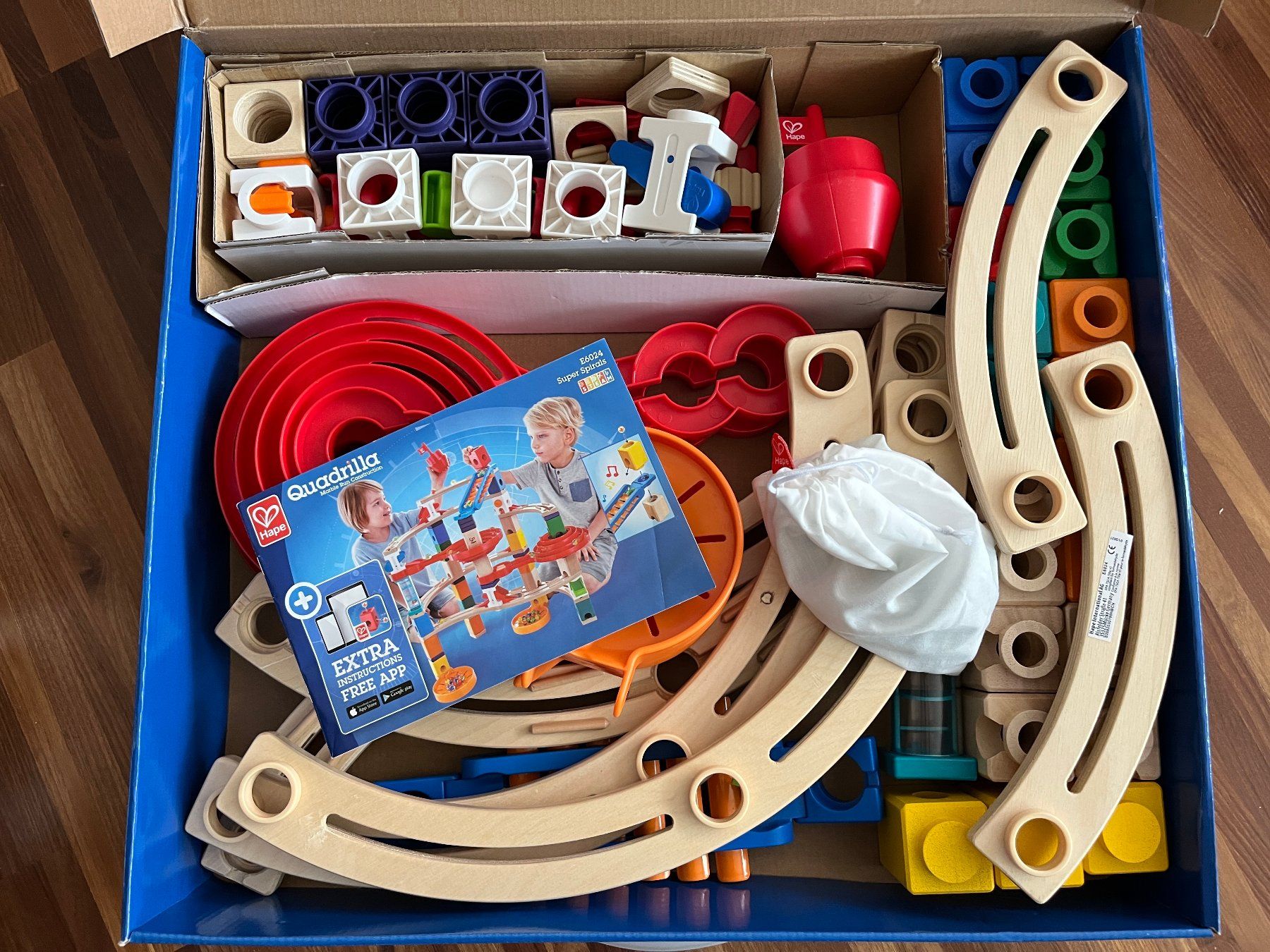 Hape Giochi: Kugelbahn Hape Quadrilla Super Spirals E6024 – Usato da Zürich venduto da khokle 3